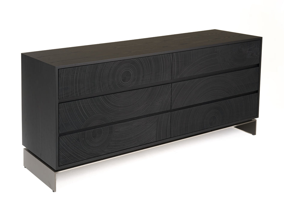 Cirque - Modern Black Ash Dresser