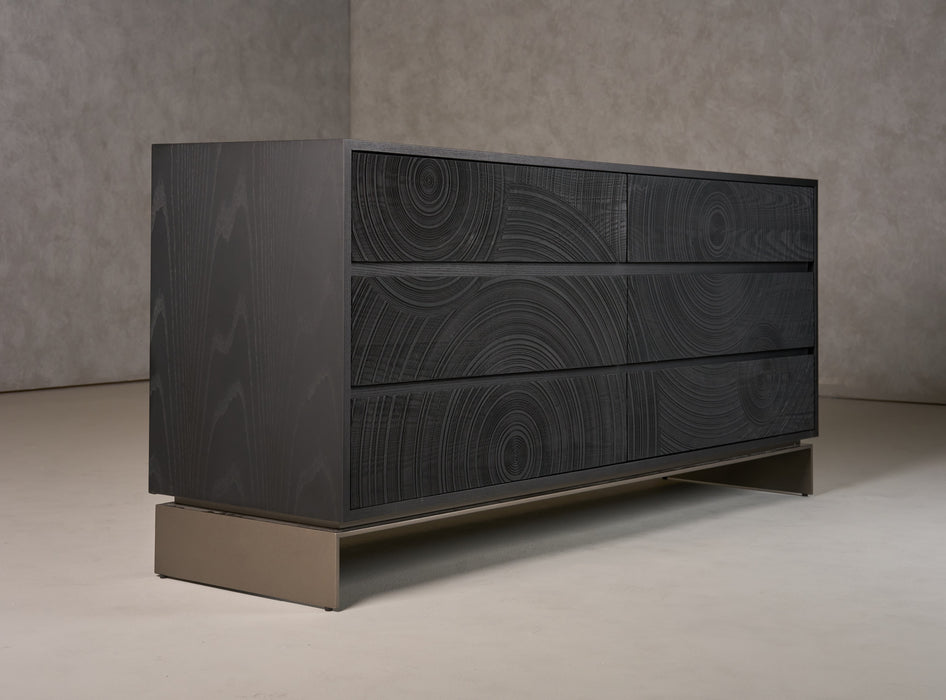 Cirque - Modern Black Ash Dresser