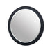 Cirque - Modern Black Ash Round Mirror