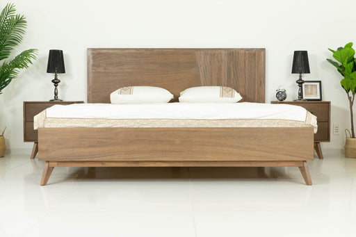 Claire - Contemporary Walnut Bed