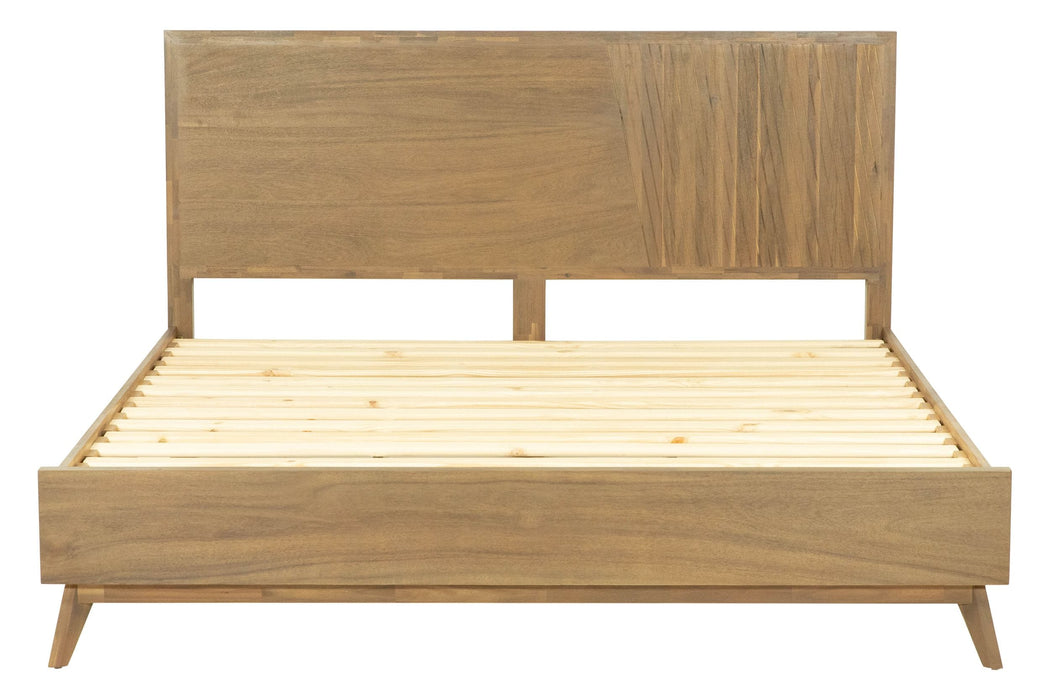 Claire - Eastern King Contemporary Walnut Bed