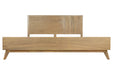 Claire - Eastern King Contemporary Walnut Bed