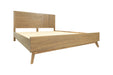 Claire - Eastern King Contemporary Walnut Bed