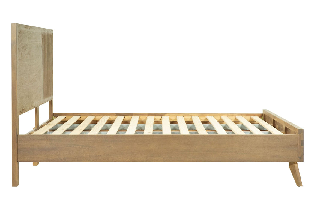 Claire - Eastern King Contemporary Walnut Bed