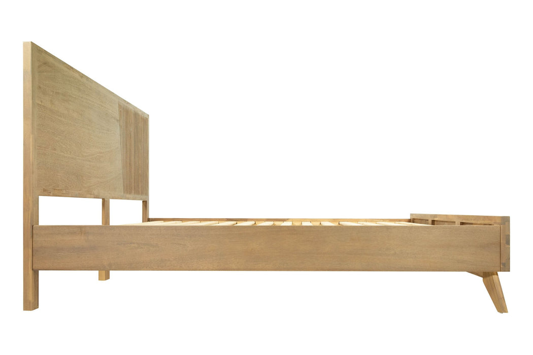 Claire - Eastern King Contemporary Walnut Bed