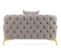 Clarice - Transitional Light Beige Velvet Chair