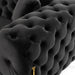 Clarice - Transitional Black Velvet Sectional Sofa