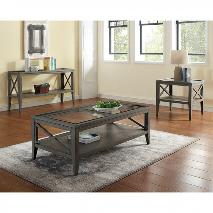 Mazar - Sofa Table - Gray