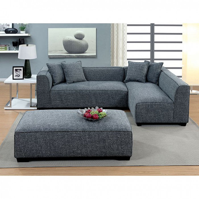Drake Sectional - Grey Contemporary Sectional | NorCal Furniture Santa Clara CA