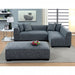 Drake Sectional - Grey Contemporary Sectional | NorCal Furniture Santa Clara CA