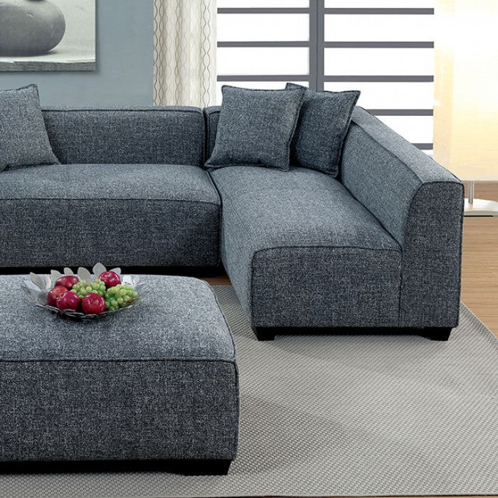 Drake Sectional - Grey Contemporary Sectional | NorCal Furniture Santa Clara CA