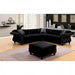 Duke Sectional - Black Glam Sectional | NorCal Furniture Santa Clara CA