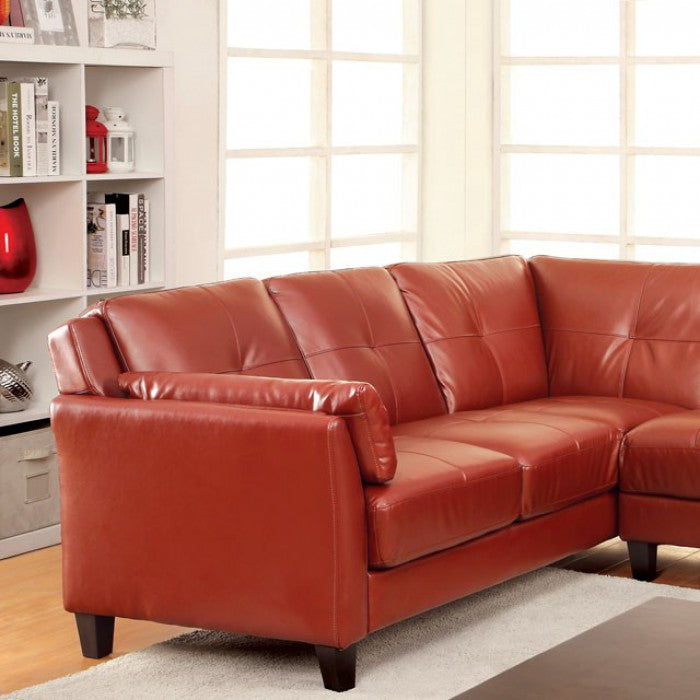 Cova Sectional - Red Contemporary Sectional | NorCal Furniture Santa Clara CA