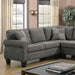 Echo Sectional - Grey Transitional Sectional | NorCal Furniture Santa Clara CA
