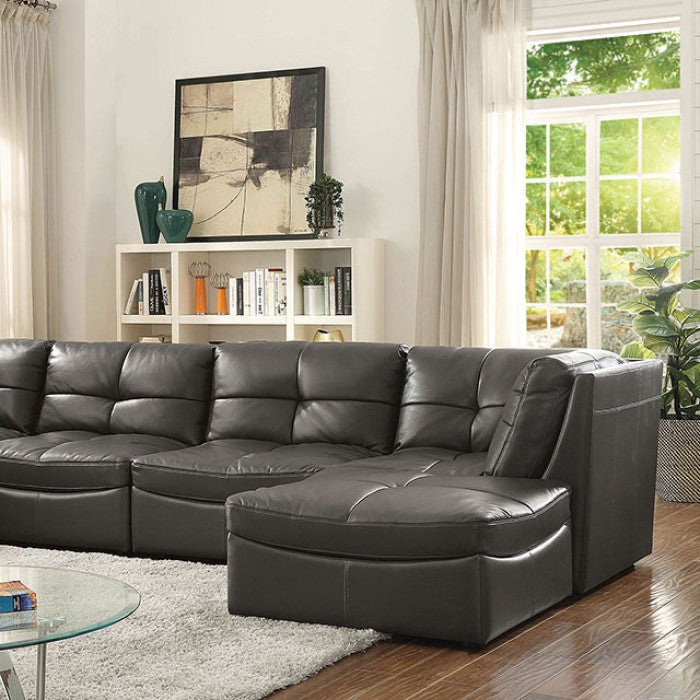 Dune Sectional - Grey Contemporary Sectional | NorCal Furniture Santa Clara CA