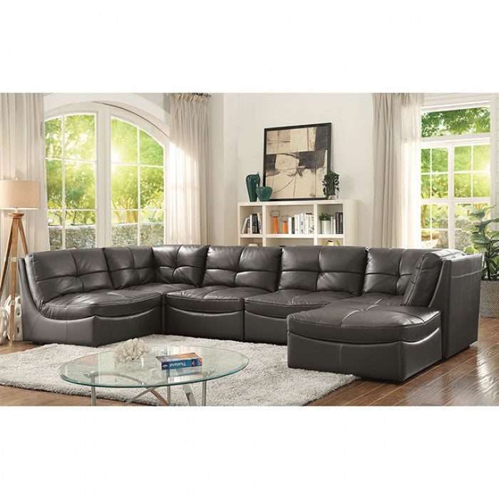 Dune Sectional - Grey Contemporary Sectional | NorCal Furniture Santa Clara CA
