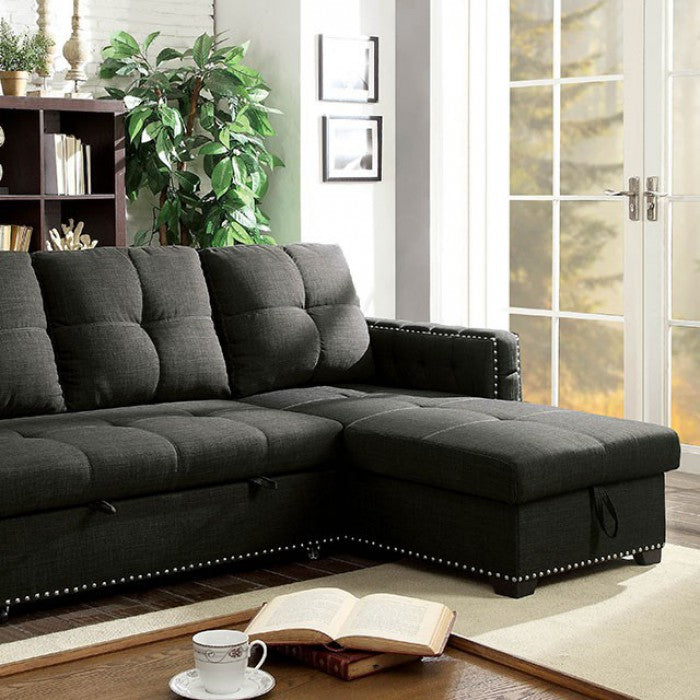 Elm Sectional - Grey Transitional Sectional | NorCal Furniture Santa Clara CA