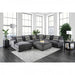 Falcon Sectional - Grey Contemporary Sectional | NorCal Furniture Santa Clara CA