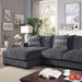 Bay Sectional - Grey Contemporary Sectional | NorCal Furniture Santa Clara CA