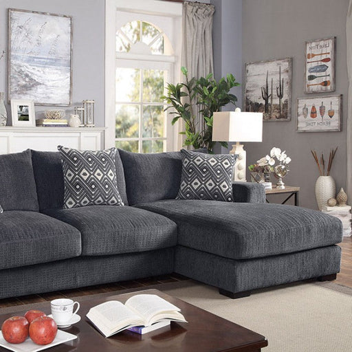 Bravo Sectional - Grey Contemporary Sectional | NorCal Furniture Santa Clara CA