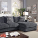Bravo Sectional - Grey Contemporary Sectional | NorCal Furniture Santa Clara CA