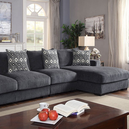 Cali Sectional - Grey Contemporary Sectional | NorCal Furniture Santa Clara CA