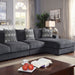 Cali Sectional - Grey Contemporary Sectional | NorCal Furniture Santa Clara CA