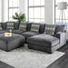 Azure Sectional - Grey Contemporary Sectional | NorCal Furniture Santa Clara CA