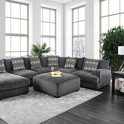 Falcon Sectional - Grey Contemporary Sectional | NorCal Furniture Santa Clara CA