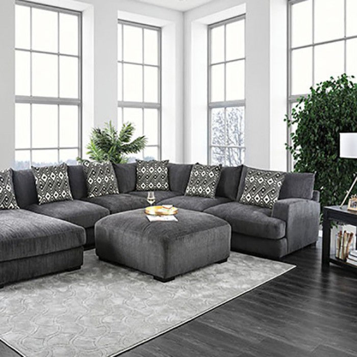 Falcon Sectional - Grey Contemporary Sectional | NorCal Furniture Santa Clara CA