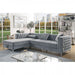 Ford Sectional - Grey Glam Sectional | NorCal Furniture Santa Clara CA