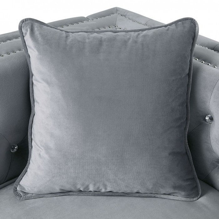 Ford Sectional - Grey Glam Sectional | NorCal Furniture Santa Clara CA
