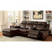 Crest Sectional - Brown Transitional Sectional | NorCal Furniture Santa Clara CA