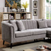 Forrest Sectional - Grey Mid-Century Modern Sectional | NorCal Furniture Santa Clara CA