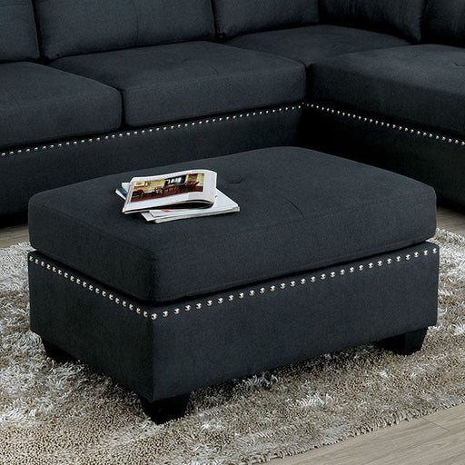 Brooks Ottoman - Grey Transitional Ottoman | NorCal Furniture Santa Clara CA