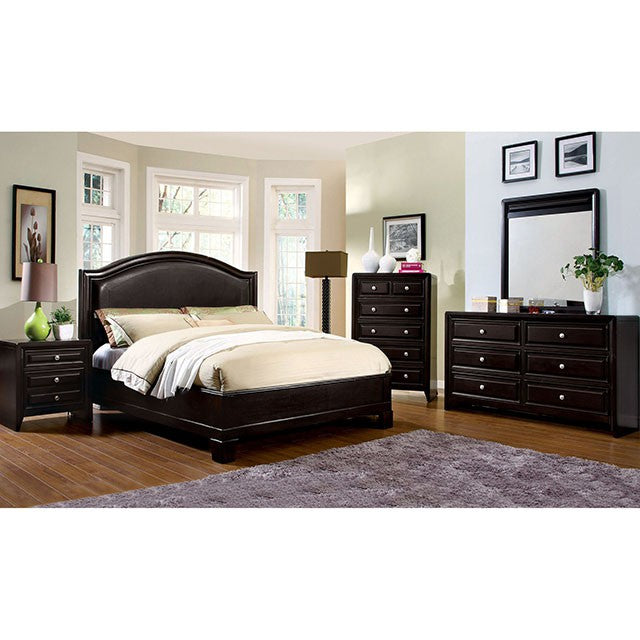 CHROMA  BED - Brown Transitional Panel Bed Bed | NorCal Furniture Santa Clara CA