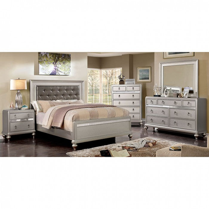 FORTUNE  MIRROR - Grey Contemporary Mirror | NorCal Furniture Santa Clara CA