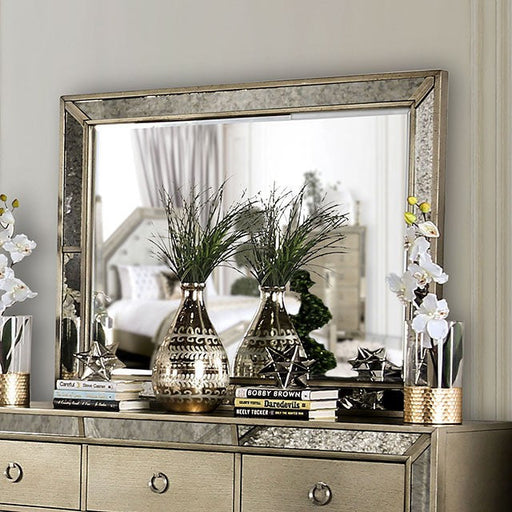 RAIN  MIRROR - Gold Glam Mirror | NorCal Furniture Santa Clara CA