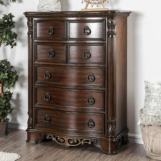 DORA  CHEST - Brown Transitional Chest | NorCal Furniture Santa Clara CA