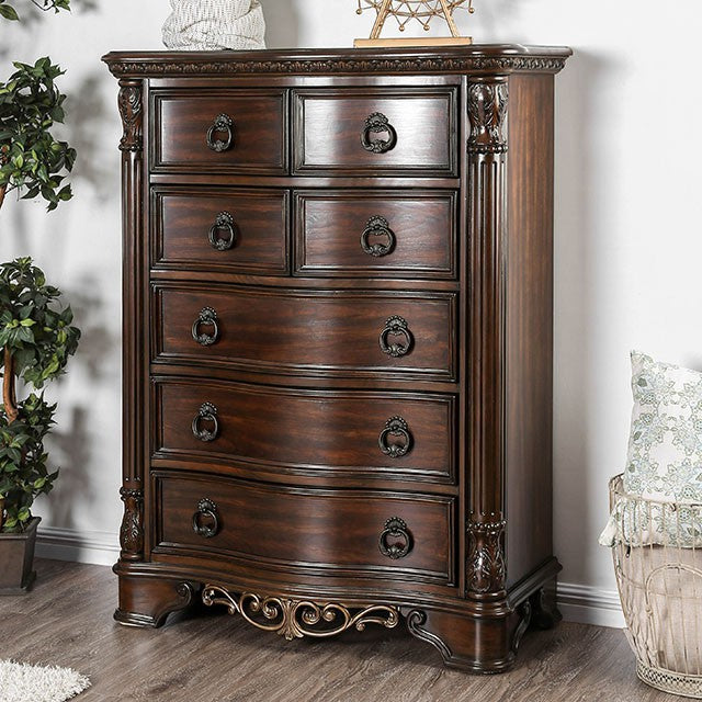 DORA  CHEST - Brown Transitional Chest | NorCal Furniture Santa Clara CA