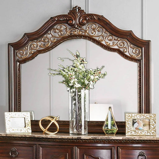 DORA  MIRROR - Brown Transitional Mirror | NorCal Furniture Santa Clara CA