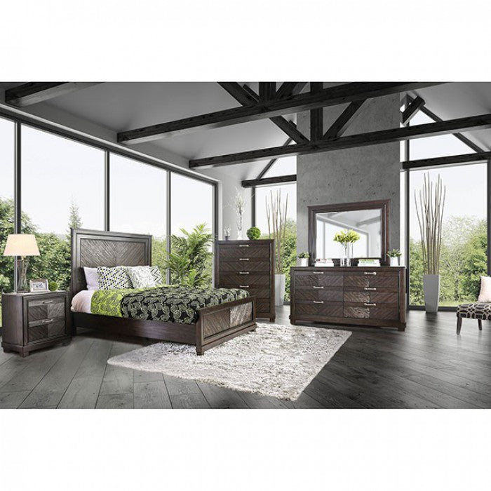 ANNE  MIRROR - Brown Transitional Mirror | NorCal Furniture Santa Clara CA