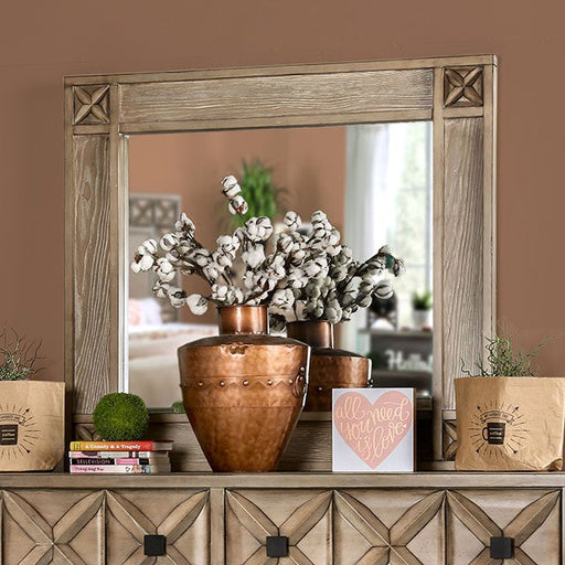 MARK  MIRROR - Brown Transitional Mirror | NorCal Furniture Santa Clara CA