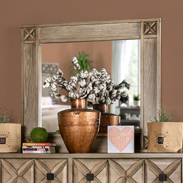 MARK  MIRROR - Brown Transitional Mirror | NorCal Furniture Santa Clara CA