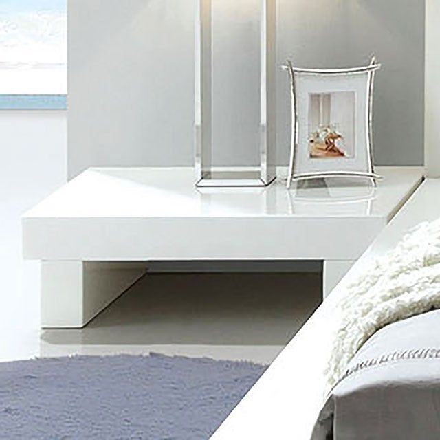 SITE  NIGHT STAND - White Contemporary Night Stand | NorCal Furniture Santa Clara CA