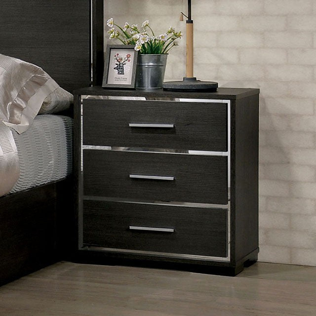 HAMRYN  NIGHT STAND - Grey Contemporary Night Stand | NorCal Furniture Santa Clara CA