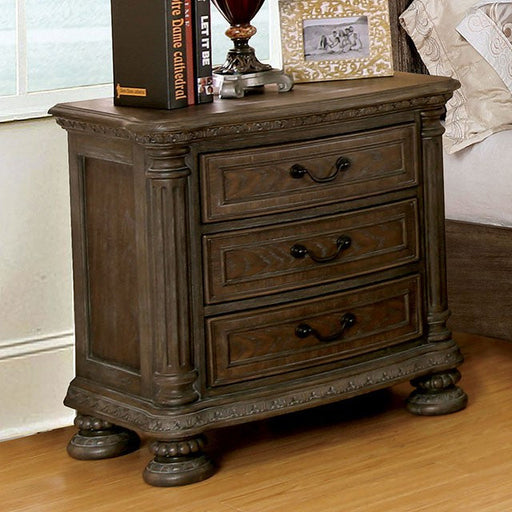 PHONE  NIGHT STAND - Brown Traditional Night Stand | NorCal Furniture Santa Clara CA