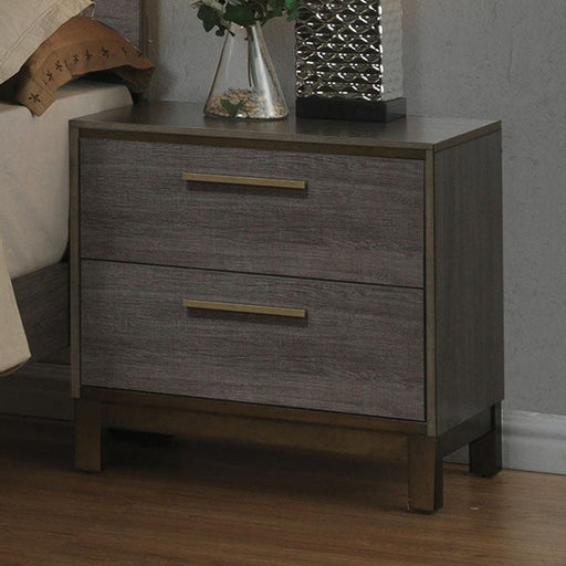 MENTOR  NIGHT STAND - Gold Contemporary Night Stand | NorCal Furniture Santa Clara CA