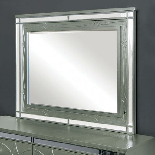 PANAR  MIRROR - Grey Transitional Mirror | NorCal Furniture Santa Clara CA