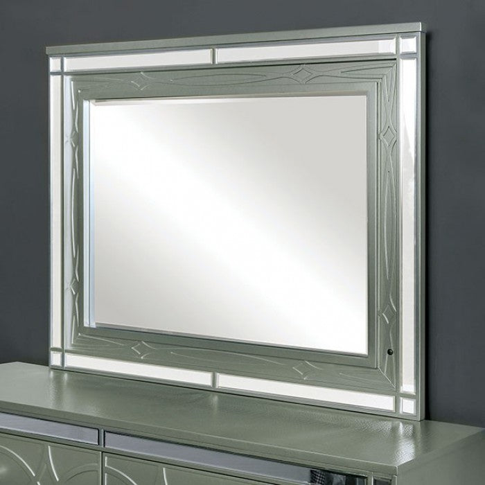 PANAR  MIRROR - Grey Transitional Mirror | NorCal Furniture Santa Clara CA